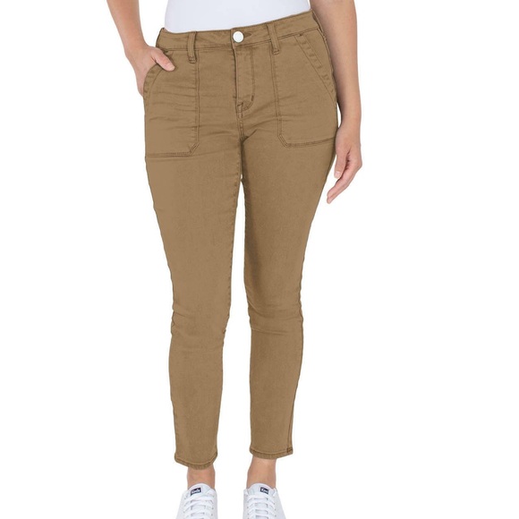 Women's Seven 7 Jeans Utility Ankle SKINNY Twill Stretch Pants Brown Tan Size 4 - Picture 7 of 13